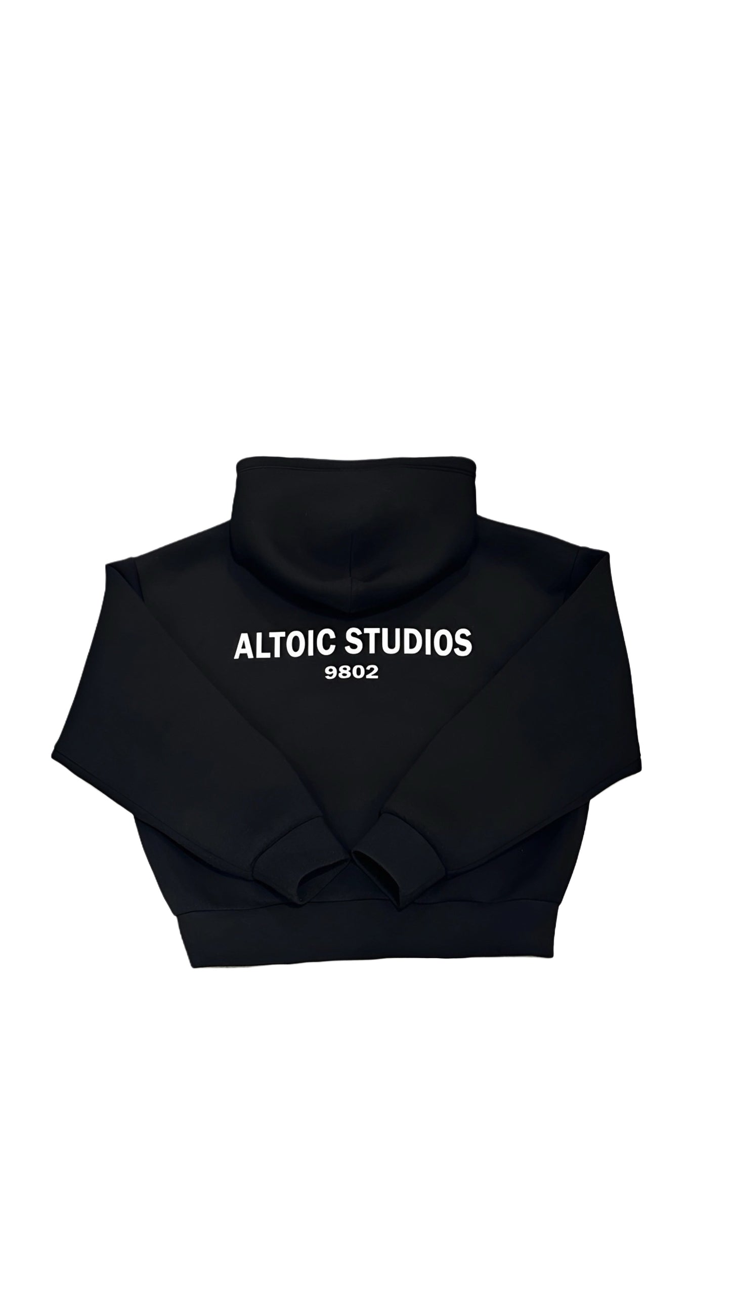 Altoic Black Zip Hoodie